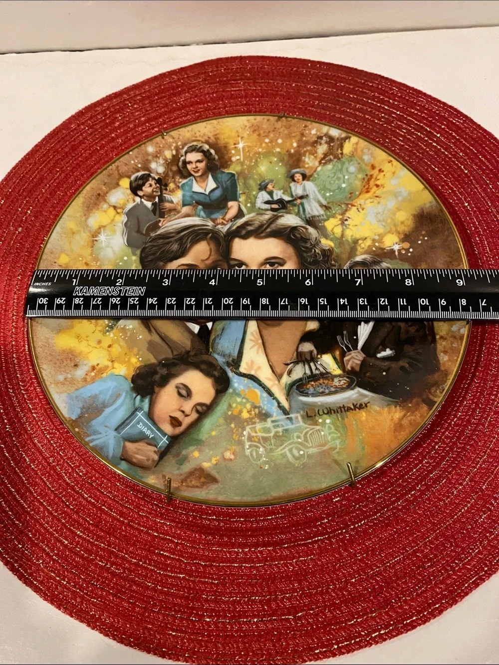 Vintage Judy and Mickey collectors plate